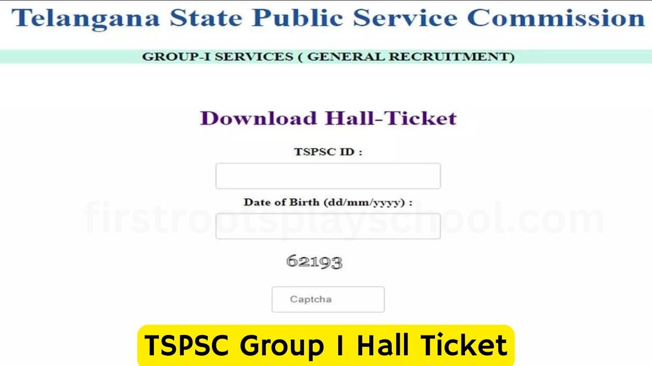 TSPSC Group 1 Hall Ticket 2024